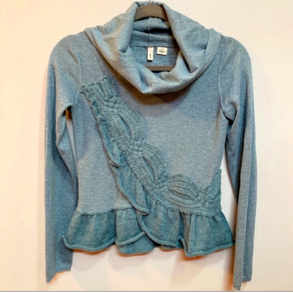 Anthropologie moth cowl neck tulip sweater…